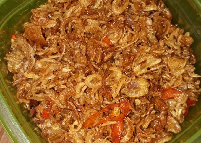 cara membuat sambal bawang goreng kering