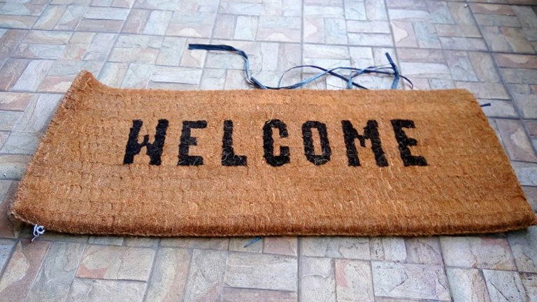 keset kaki dari sabut kelapa