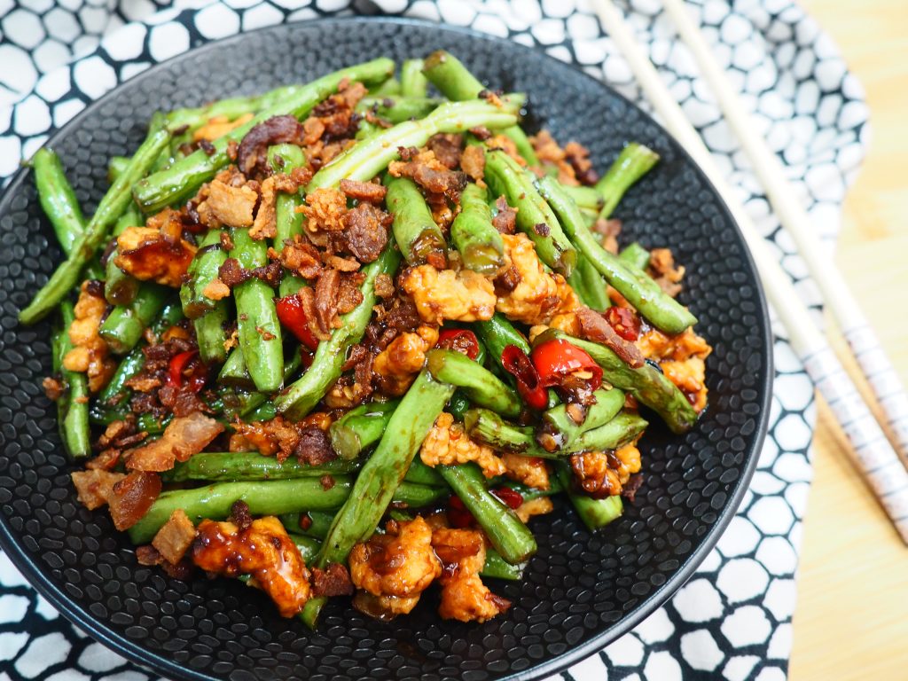 tumis buncis daging cincang