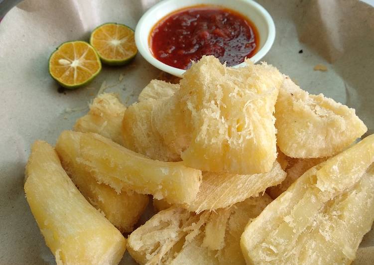Resep Singkong Crispy Merekah 