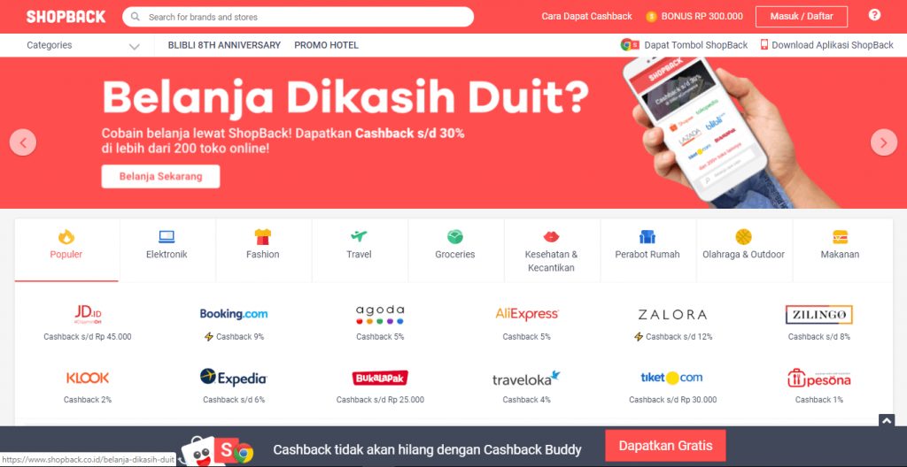 inspirasi landing page produk shopback